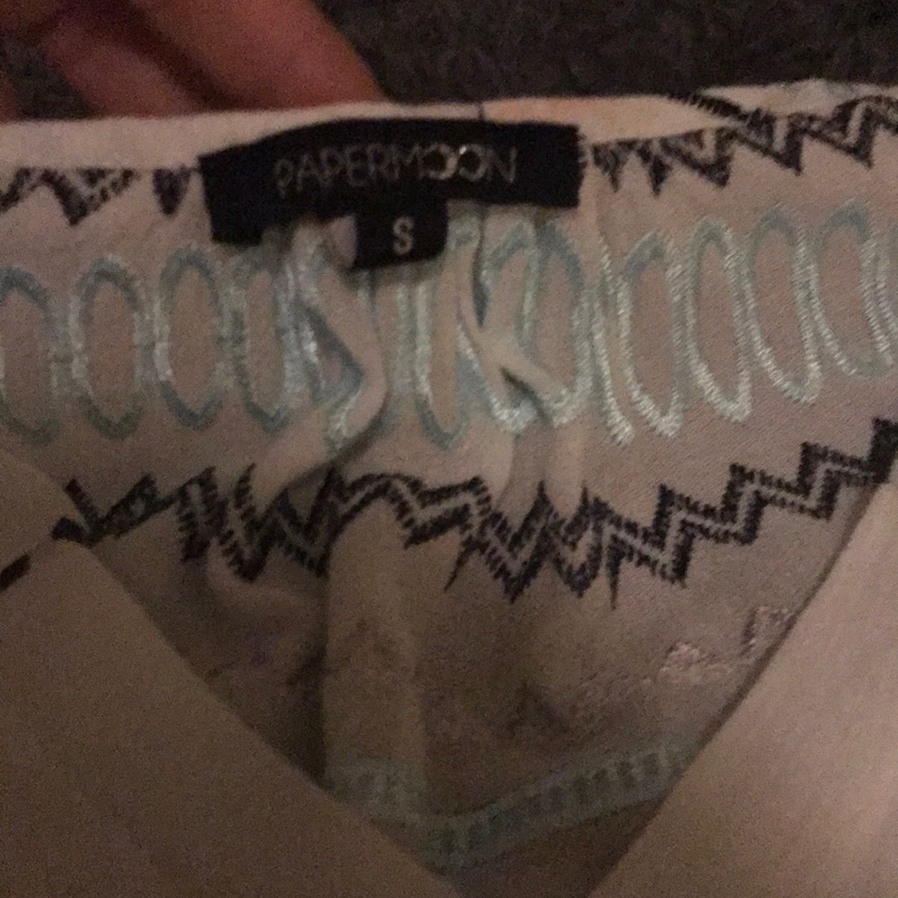 Papermoon sheer Aztec tee, like new, small - Picture 3 of 3